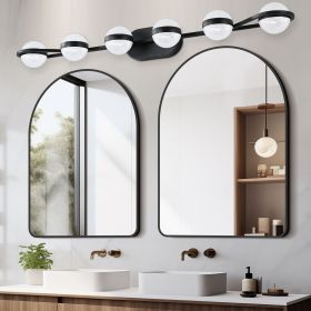 Vanity Lights With 6 LED Bulbs For Bathroom Lighting(Black) Vanity Lights With 6 LED Bulbs For Bathroom Lighting(Black)